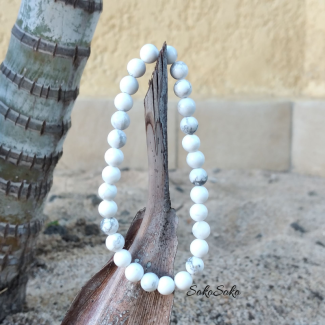 Natural Howlite Bracelet