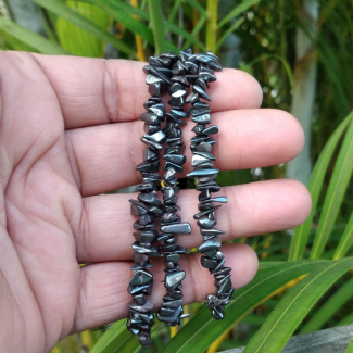 Natural Hematite Chips Bracelet