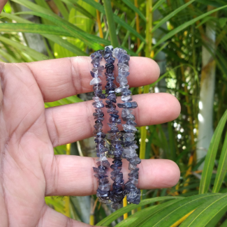 Natural Iolite Chips Bracelet