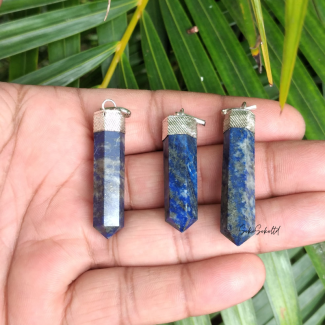 Natural Lapis Lazulli Pencil Pendant