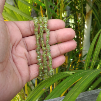 Natural Peridot Chips Bracelet