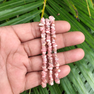 Natural Rhodocrosite Chips Bracelet