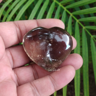 Natural Smoky Quartz Heart