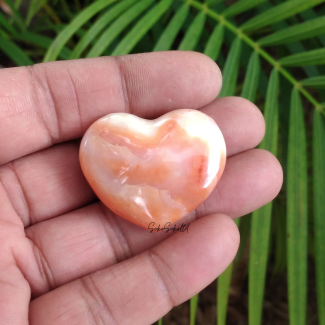 Natural Carnelian Heart