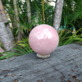 Natural Rose Quartz Sphere