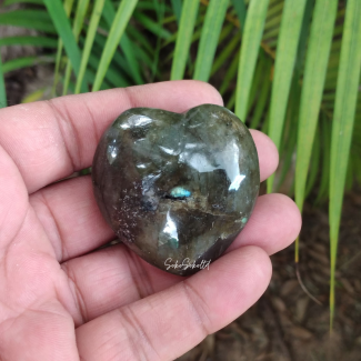 Natural Labradorite Heart