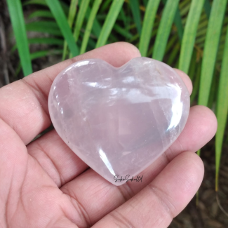 Natural Rose Quartz Heart