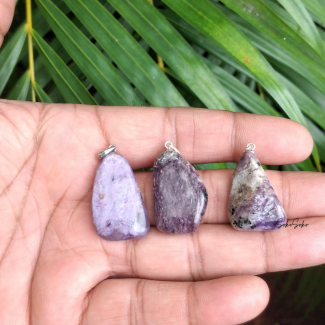 Natural Sugilite Tumble Pendant